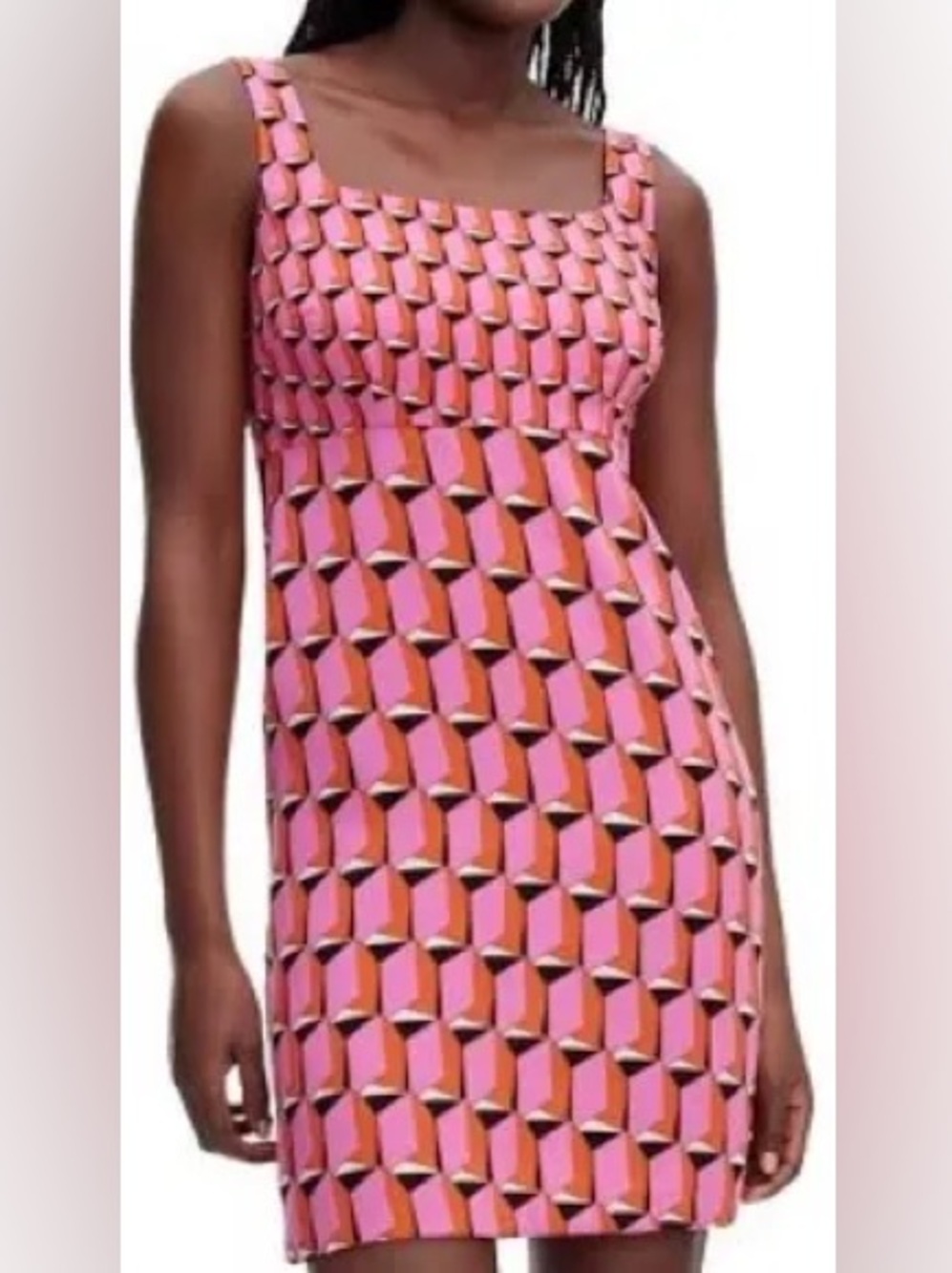 Diane Von Furstenberg for Target Pink Patterned Sleeveless Mini Dress